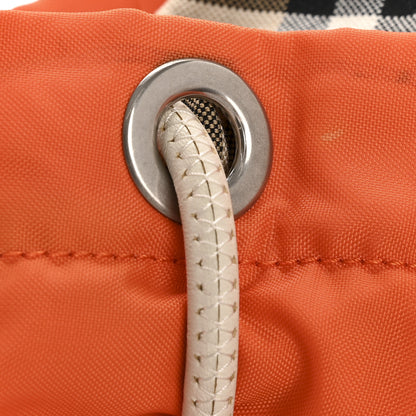 Burberry Nylon Medium Colorblock Rucksack Backpack Orange Red Parade 13 of 16