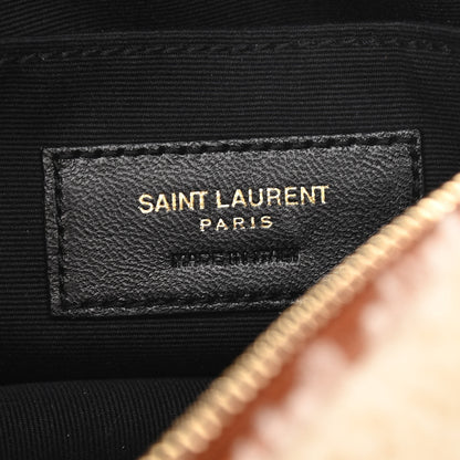 Saint Laurent Shearling Monogram Lou Belt Bag Beige 6 of 14
