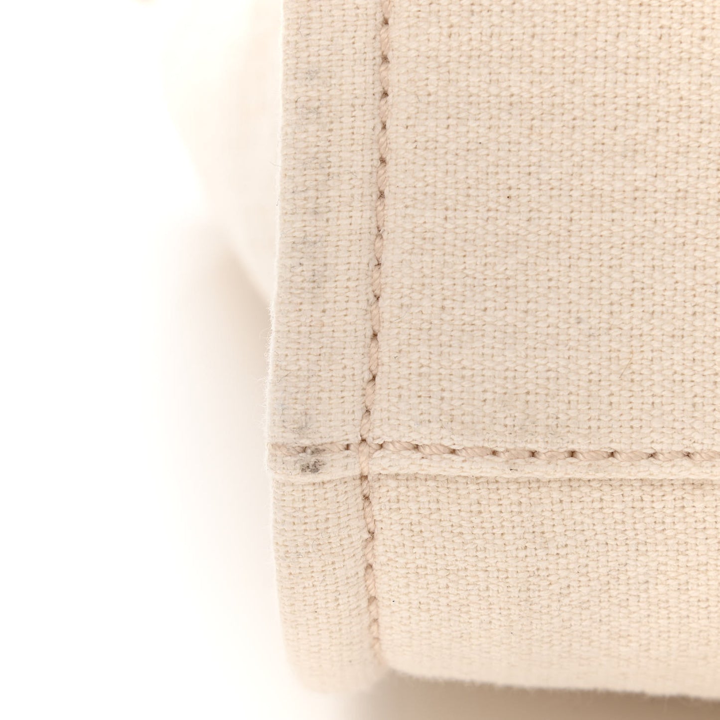 Mixed Fibers Small Deauville Tote White