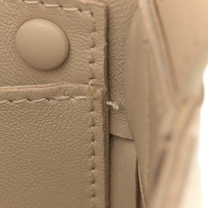 Bottega Veneta Brushed Calfskin Maxi Intreccio Crossbody Cassette Bag Porridge 12 of 12