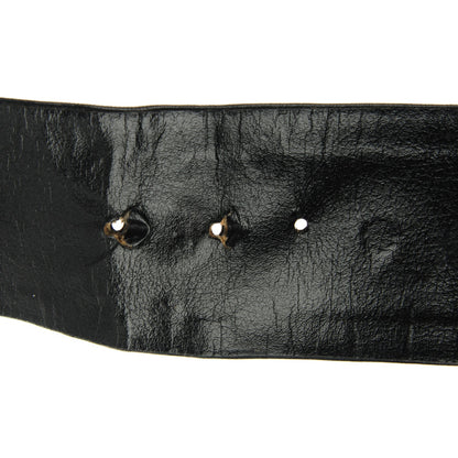 Chanel Lambskin Medallion Belt 30 75 Gold Black 4 of 5