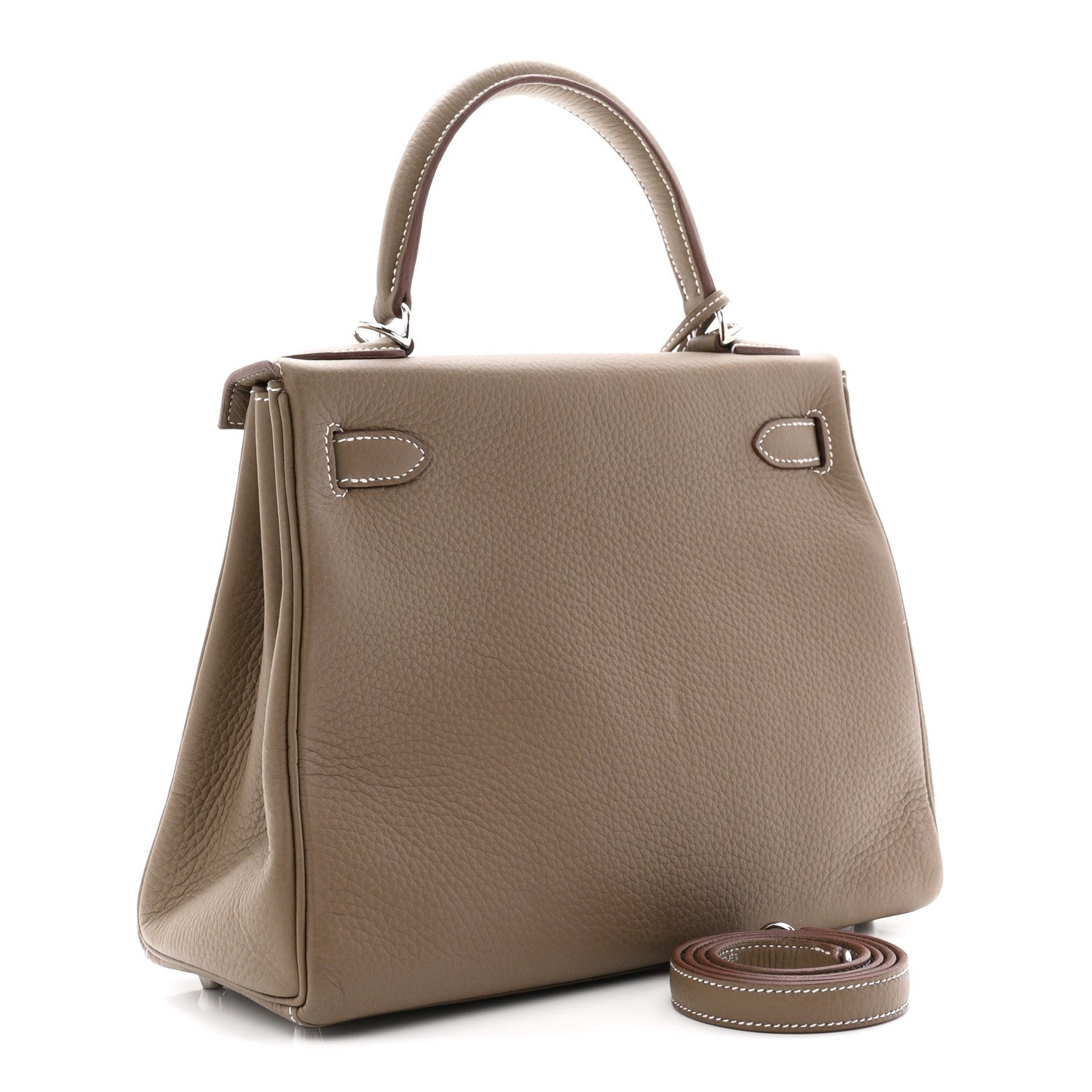 Hermes Togo Kelly Retourne 28 Etoupe 3 of 11