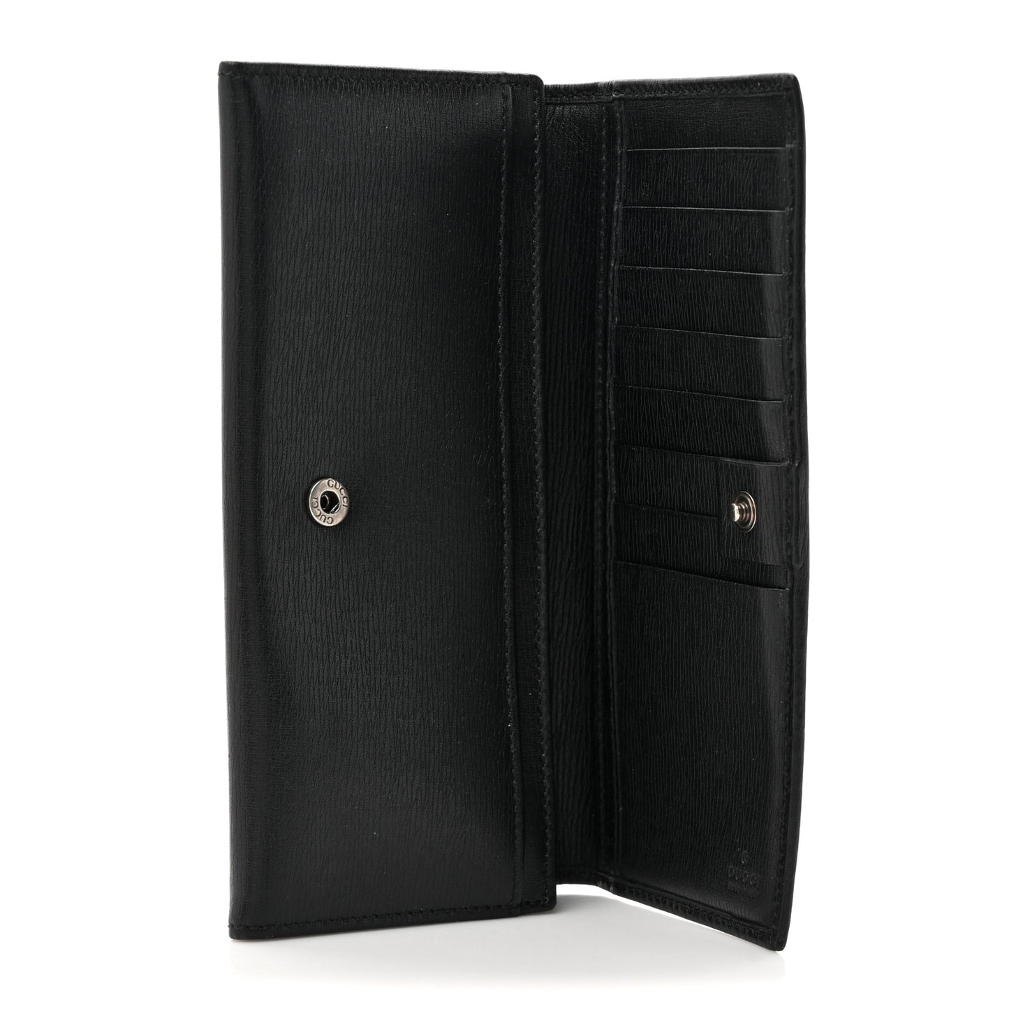 Calfskin Interlocking G Continental Wallet Black