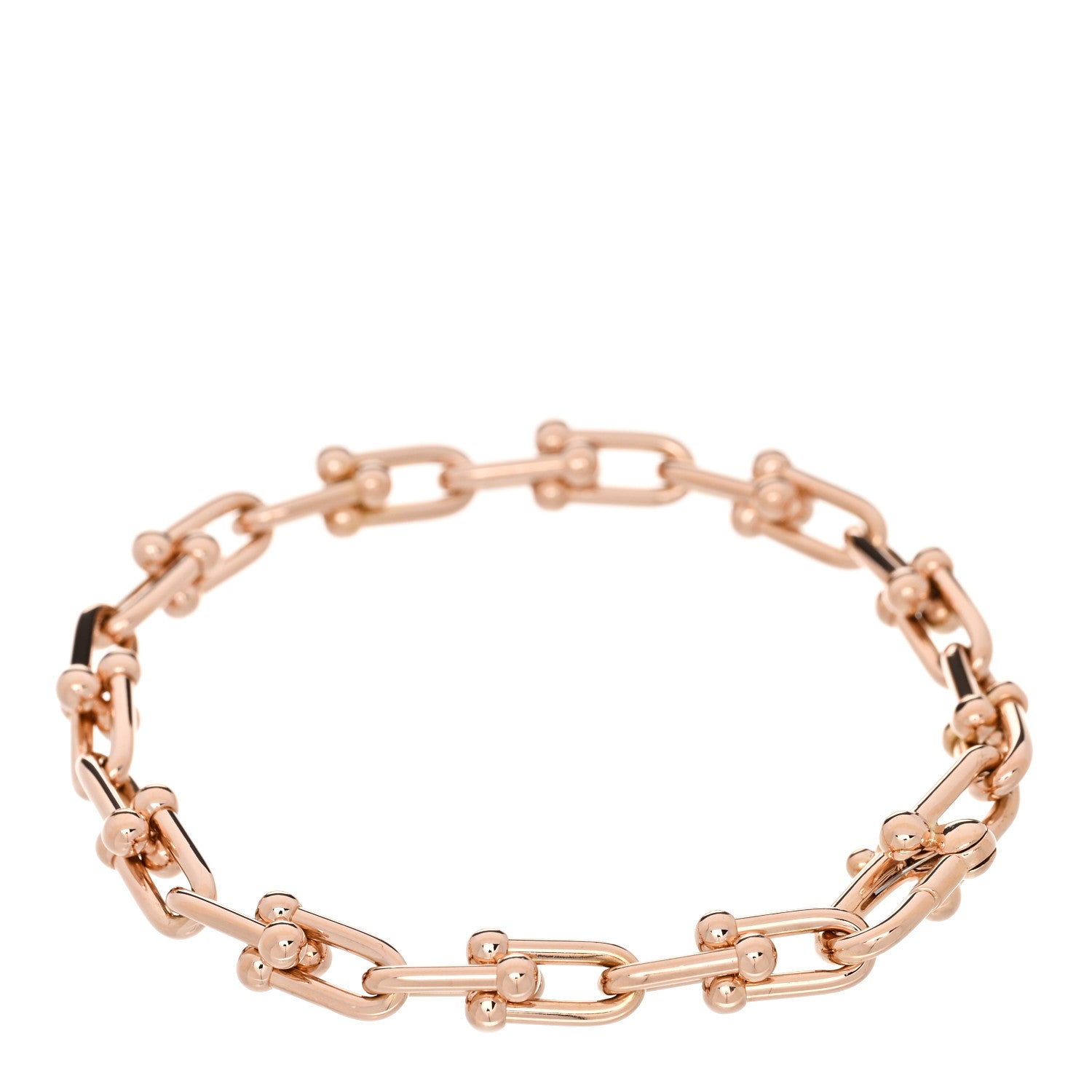 Tiffany 18K Rose Gold Small HardWear Link Bracelet 2 of 4