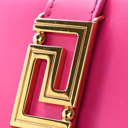 Versace Calfskin Greca Goddess Chain Wallet Pink 14 of 16