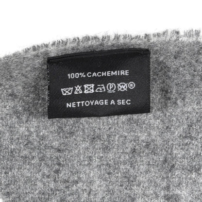 Hermes Cashmere Casaque Charms Muffler Gris Flanelle Ivoire 3 of 4