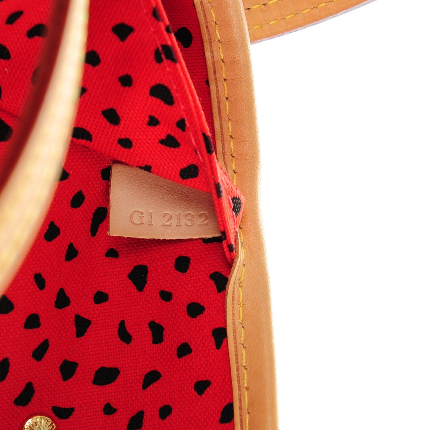 Louis Vuitton Monogram Kusama Waves Neverfull MM Red 7 of 7