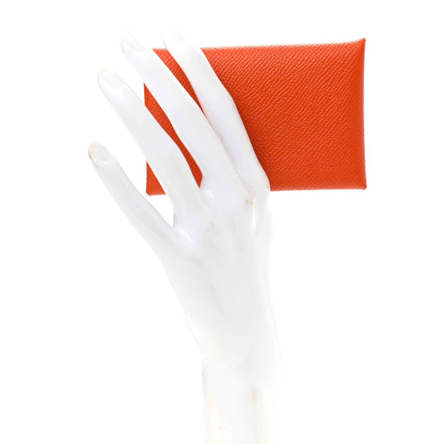 Hermes Epsom Calvi Card Case Feu 2 of 6