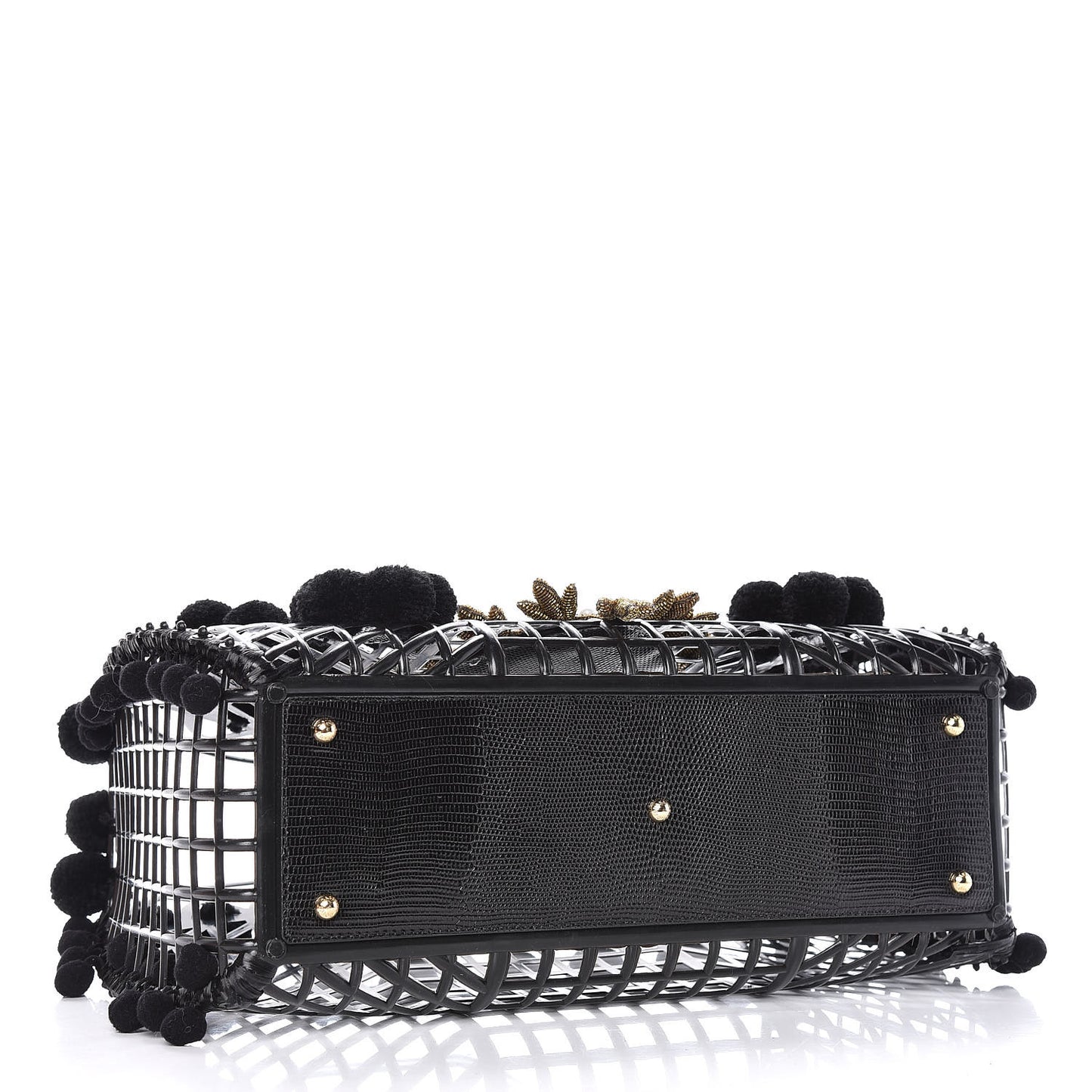 PVC Cage Market Tote Black