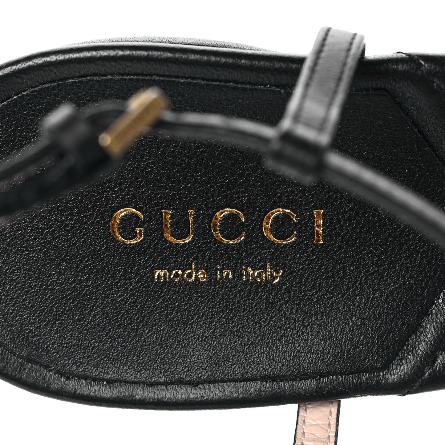 Nappa Matelasse T-Strap 40mm Sandals 37 Black