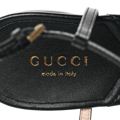 Gucci Nappa Matelasse T-Strap 40mm Sandals 37 Black 7 of 8