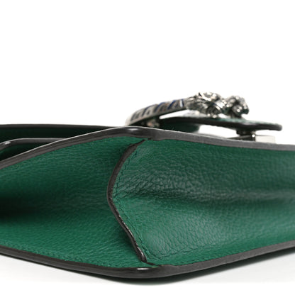 Gucci Dollar Calfskin Enamel Small Dionysus Shoulder Bag Emerald Electric Blue 9 of 11