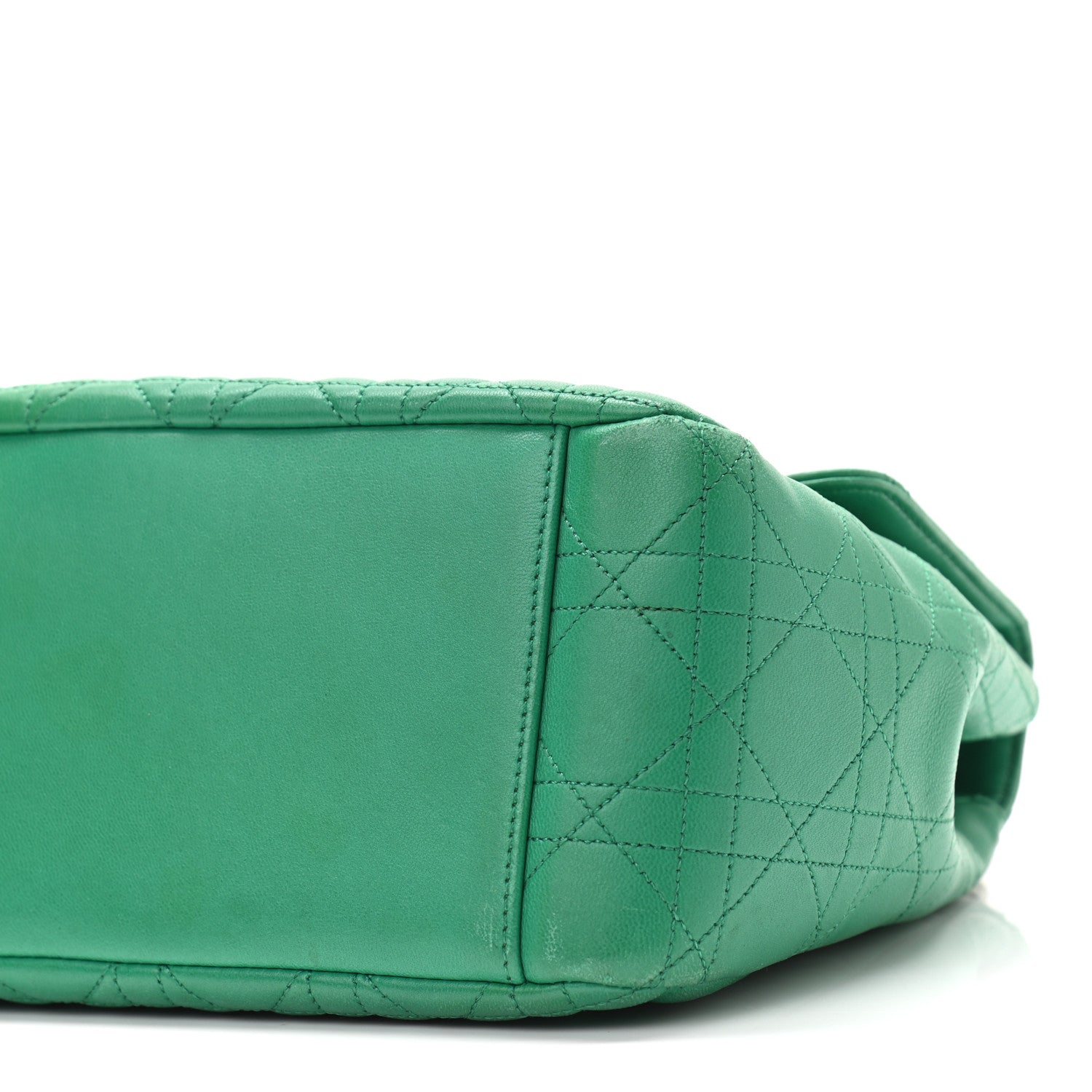 Christian Dior Lambskin Cannage Large Miss Dior Flap Green 9 of 11
