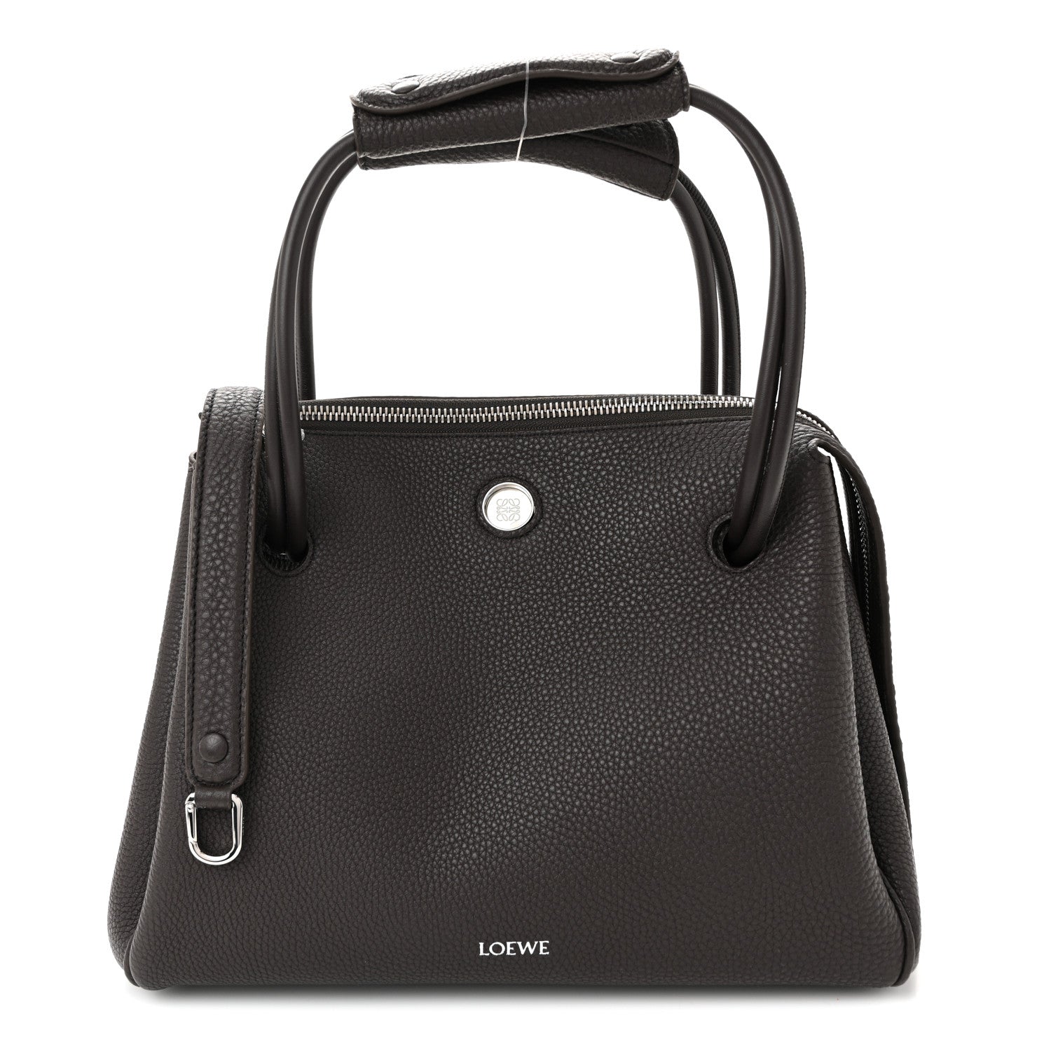 Loewe Grained Calfskin Medium Madrid Bag  Dark Ebony 1 of 9