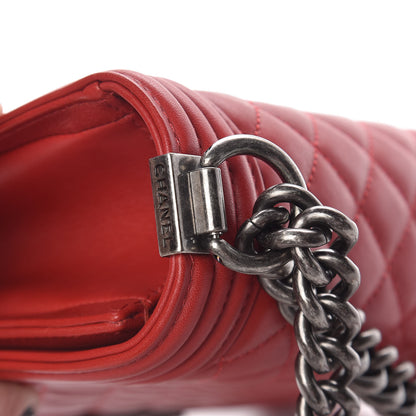 Chanel Calfskin Quilted New Medium Boy Flap Red 5 of 13