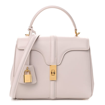 Celine Satinated Calfskin Small 16 Top Handle Bag Poudre 1 of 12