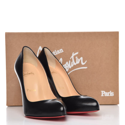 Christian Louboutin Shiny Nappa Breche 100 Pumps 35 Black 9 of 9