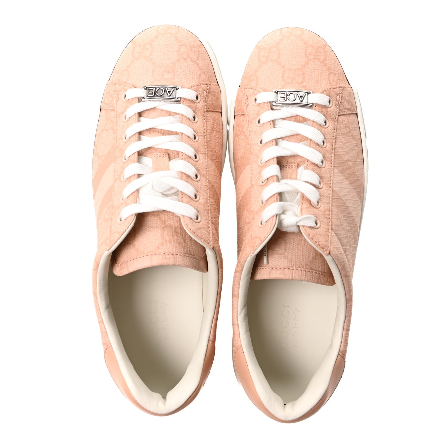 GG Supreme Tonal Web Womens New Ace Sneakers 37.5 Pink