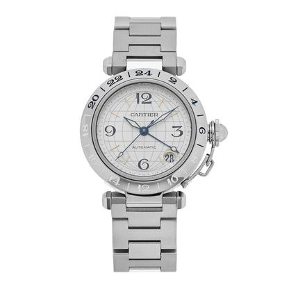 Cartier Stainless Steel 35mm Pasha GMT Automatic Watch 1 of 5