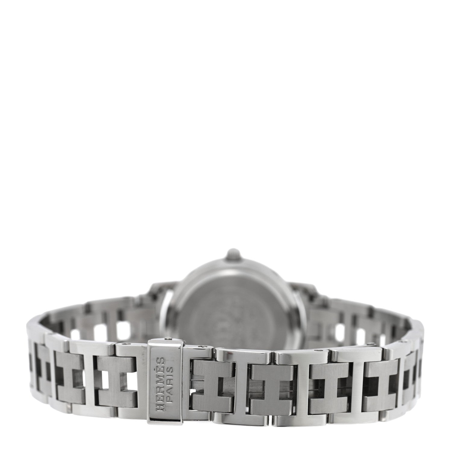 Hermes Stainless Steel 24mm Clipper Quartz Watch Grey 3 of 4