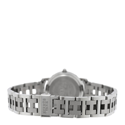 Hermes Stainless Steel 24mm Clipper Quartz Watch Grey 3 of 4