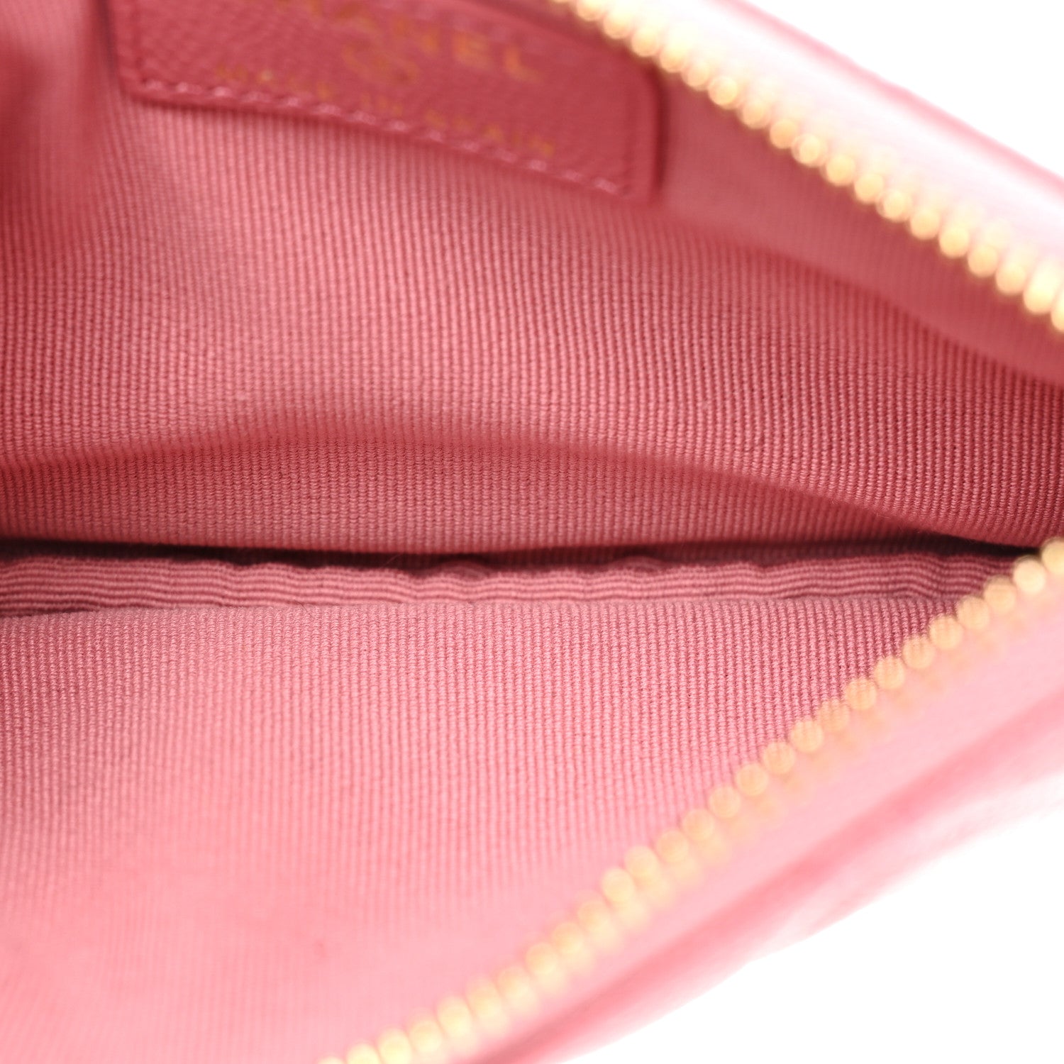 Chanel Caviar Quilted Small Cosmetic Case Pink 5 of 10