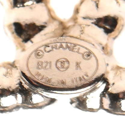 Chanel Pearl CC Earrings Gold 4 of 4