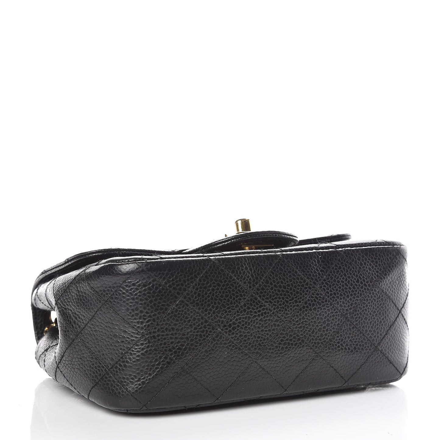 Caviar Quilted Mini Square Flap Black