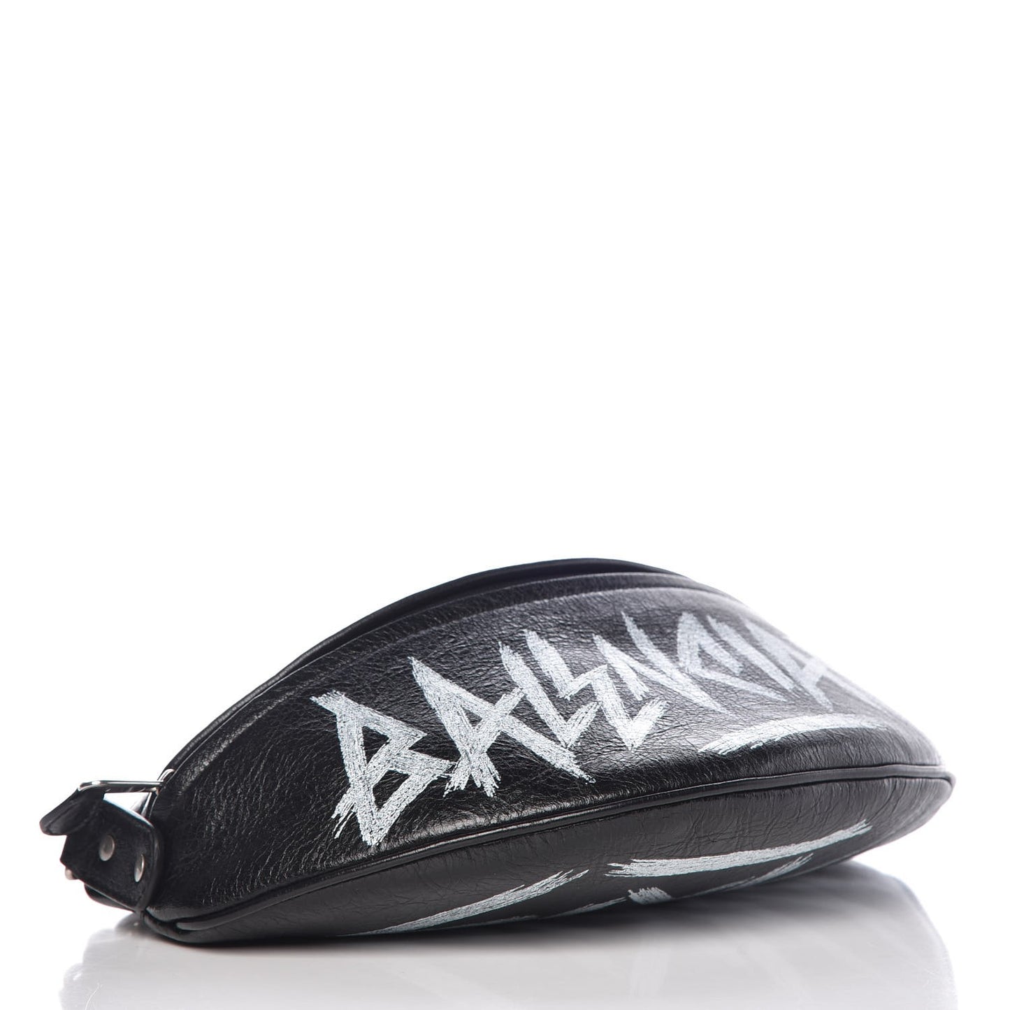 Agneau Arena Graffiti All Over XS Souvenir Belt Bag Black White