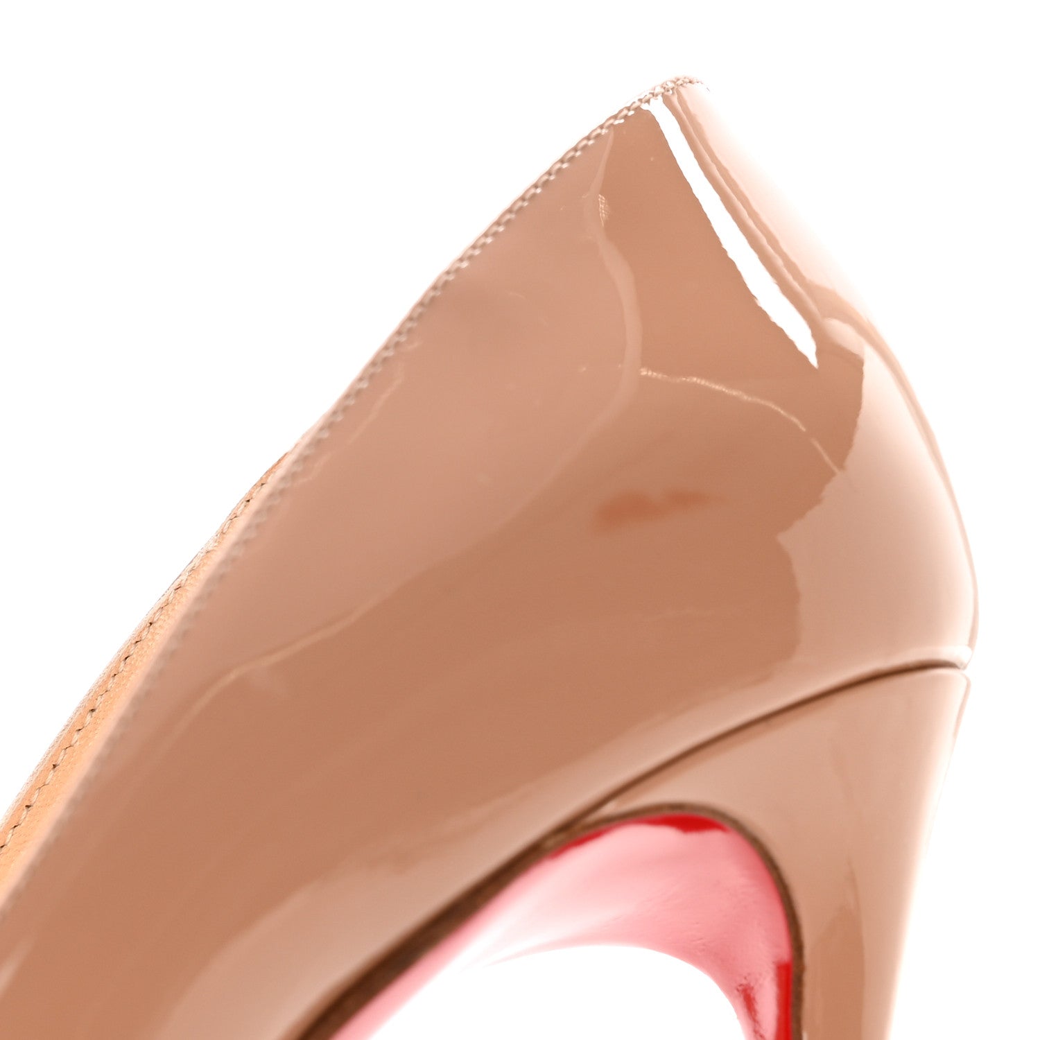 Christian Louboutin Patent Pigalle Follies 100 Pumps 36.5 Nude 8 of 10
