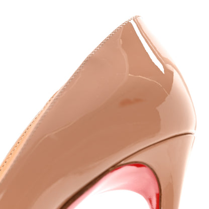 Christian Louboutin Patent Pigalle Follies 100 Pumps 36.5 Nude 8 of 10