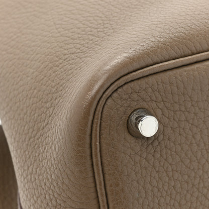 Hermes Taurillon Clemence Picotin Lock 18 PM Etoupe 10 of 14