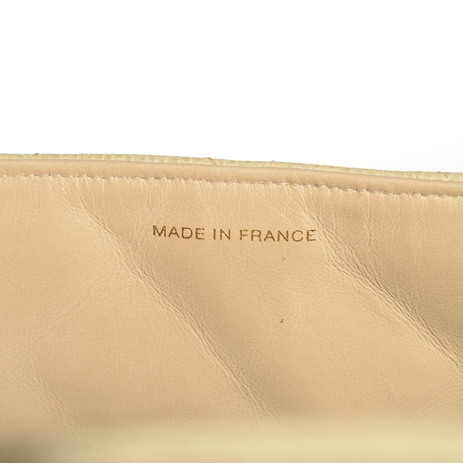Chanel Caviar Quilted Medium Flap Shoulder Bag Beige 7 of 9