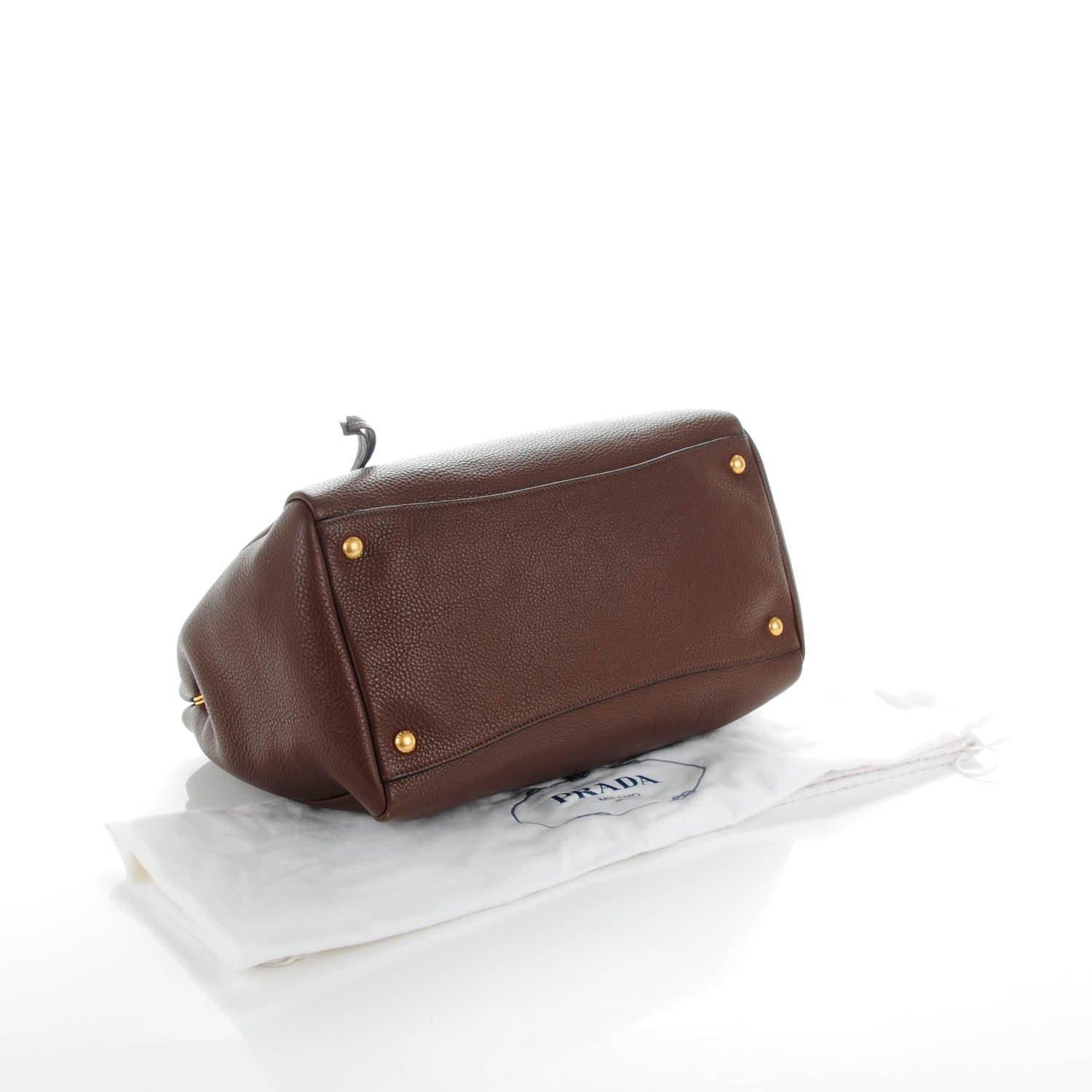 Prada Vitello Daino Shopping Tote Bruciato 4 of 8