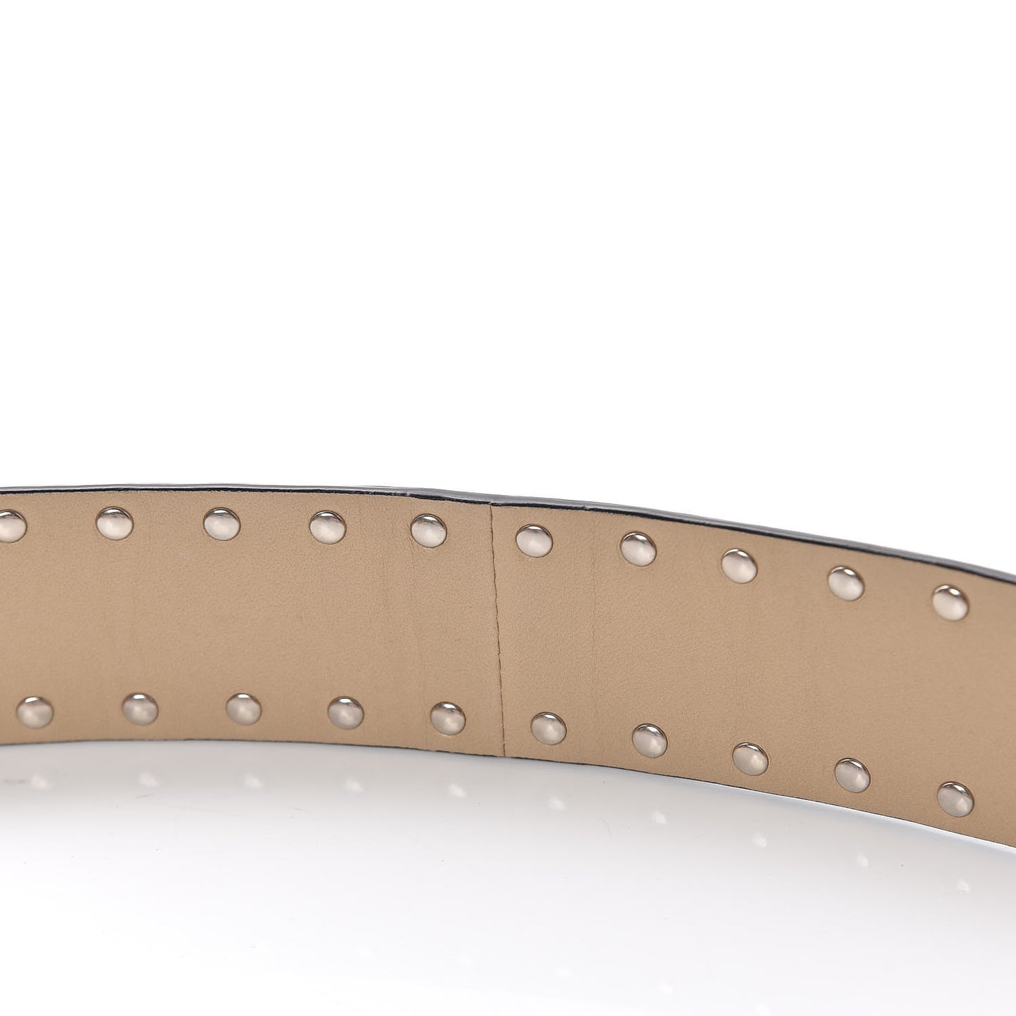 Lambskin Rockstud Spike Shoulder Strap Camel Rose