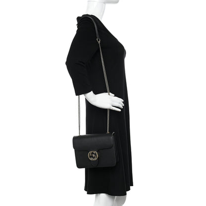 Gucci Dollar Calfskin Small Interlocking G Shoulder Bag Black 2 of 10