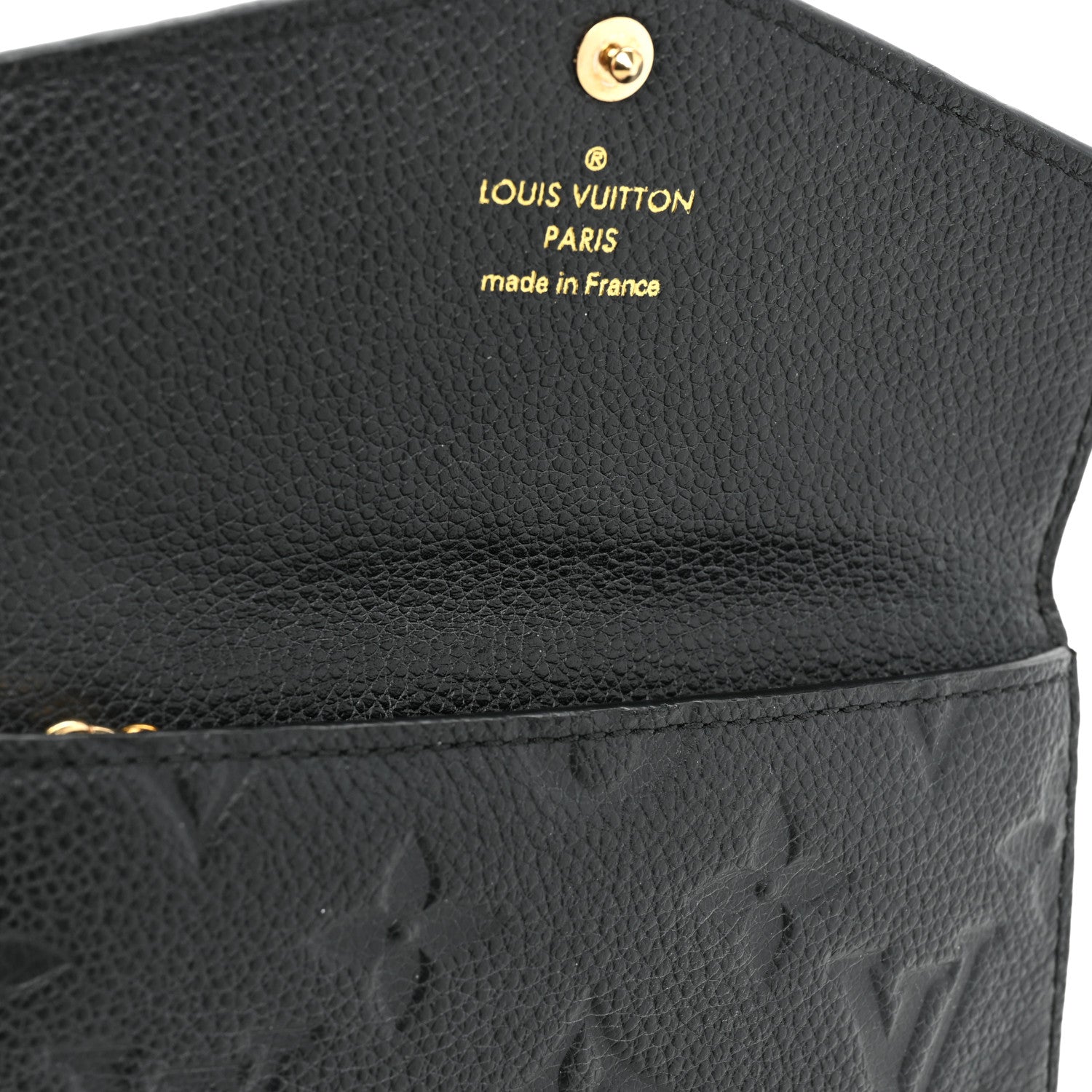 Louis Vuitton LOUIS VUITTON Empreinte Key Pouch Black 9 of 12