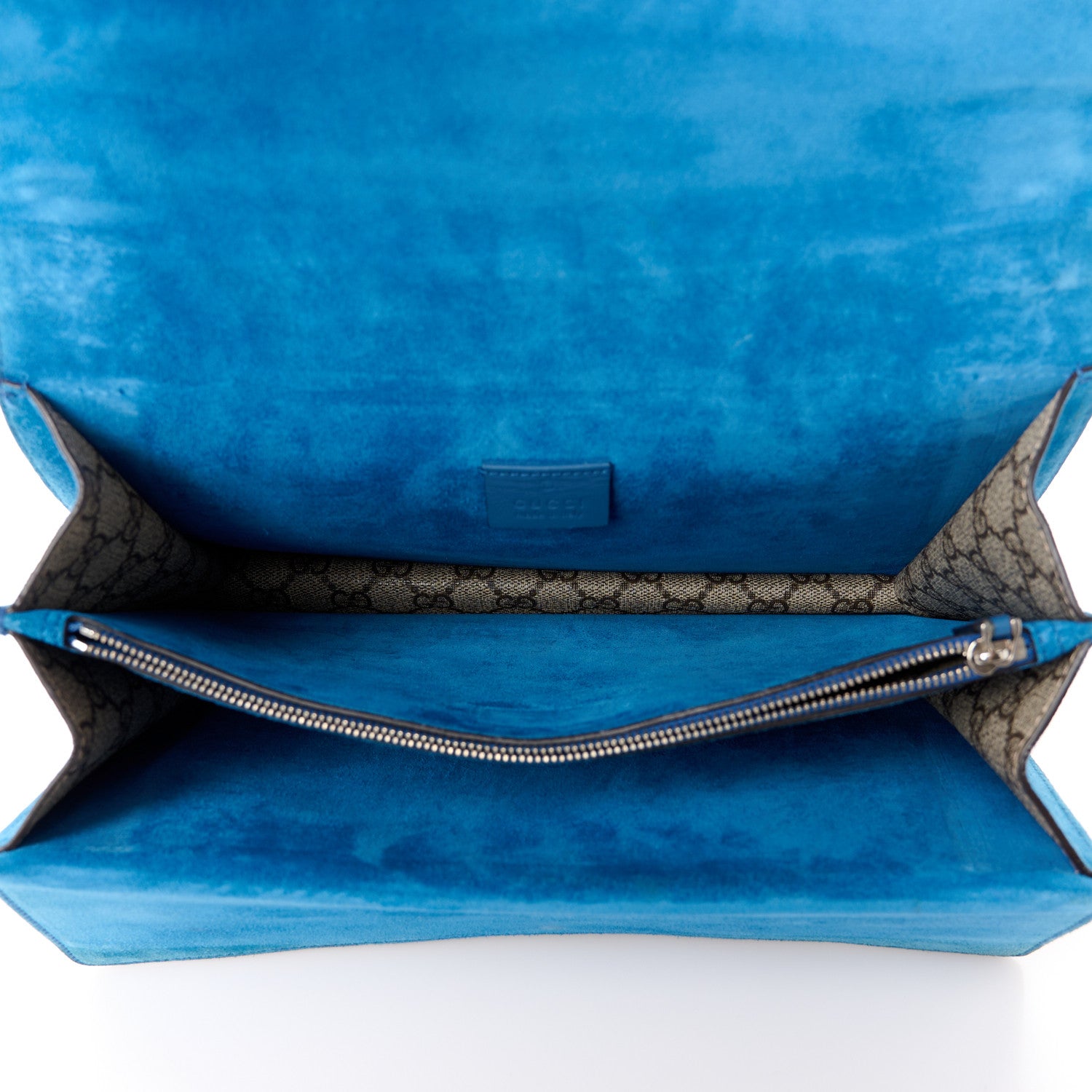 Gucci GG Supreme Monogram Embroidered Medium Dionysus Shoulder Bag Blue 5 of 12