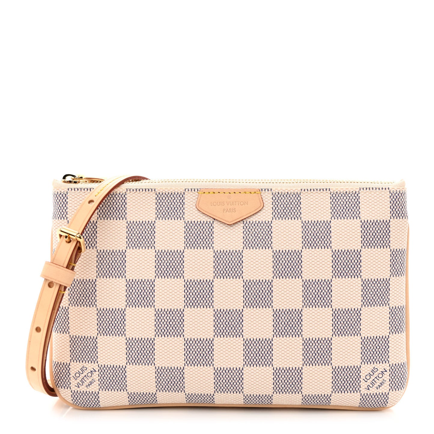Damier Azur Double Zip Pochette