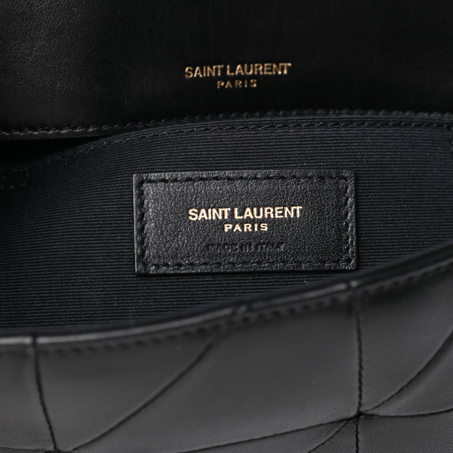 Saint Laurent Lambskin Patchwork Monogram Small Jamie Black 6 of 10