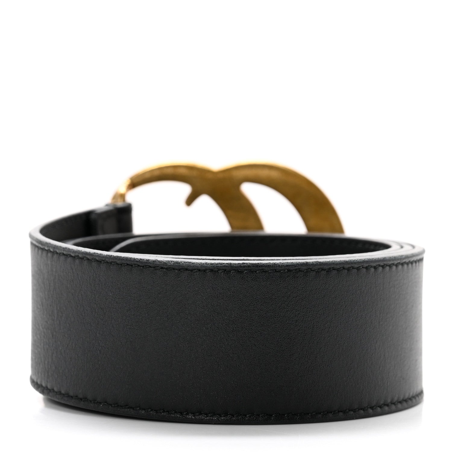 Gucci Calfskin Double G 40mm Belt 75 30 Black 2 of 7