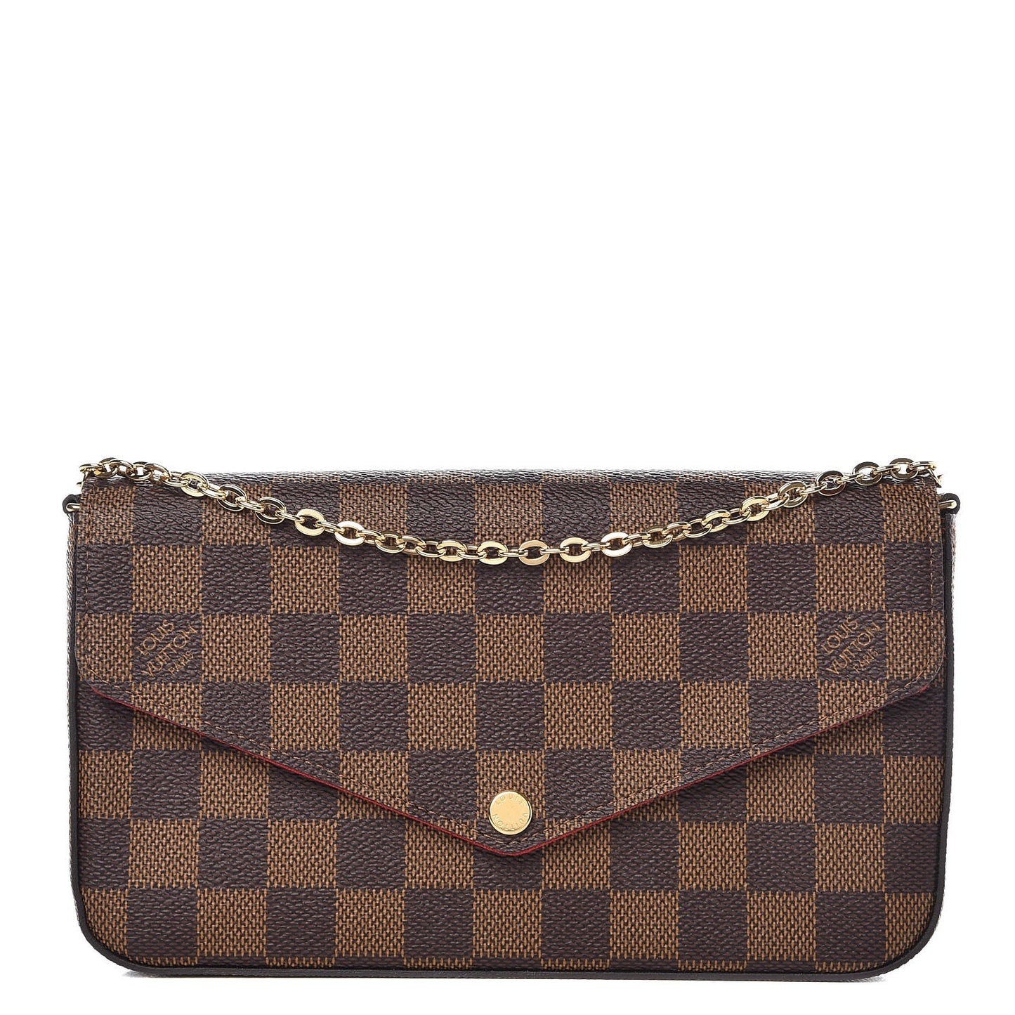Damier Ebene Pochette Felicie Chain Wallet