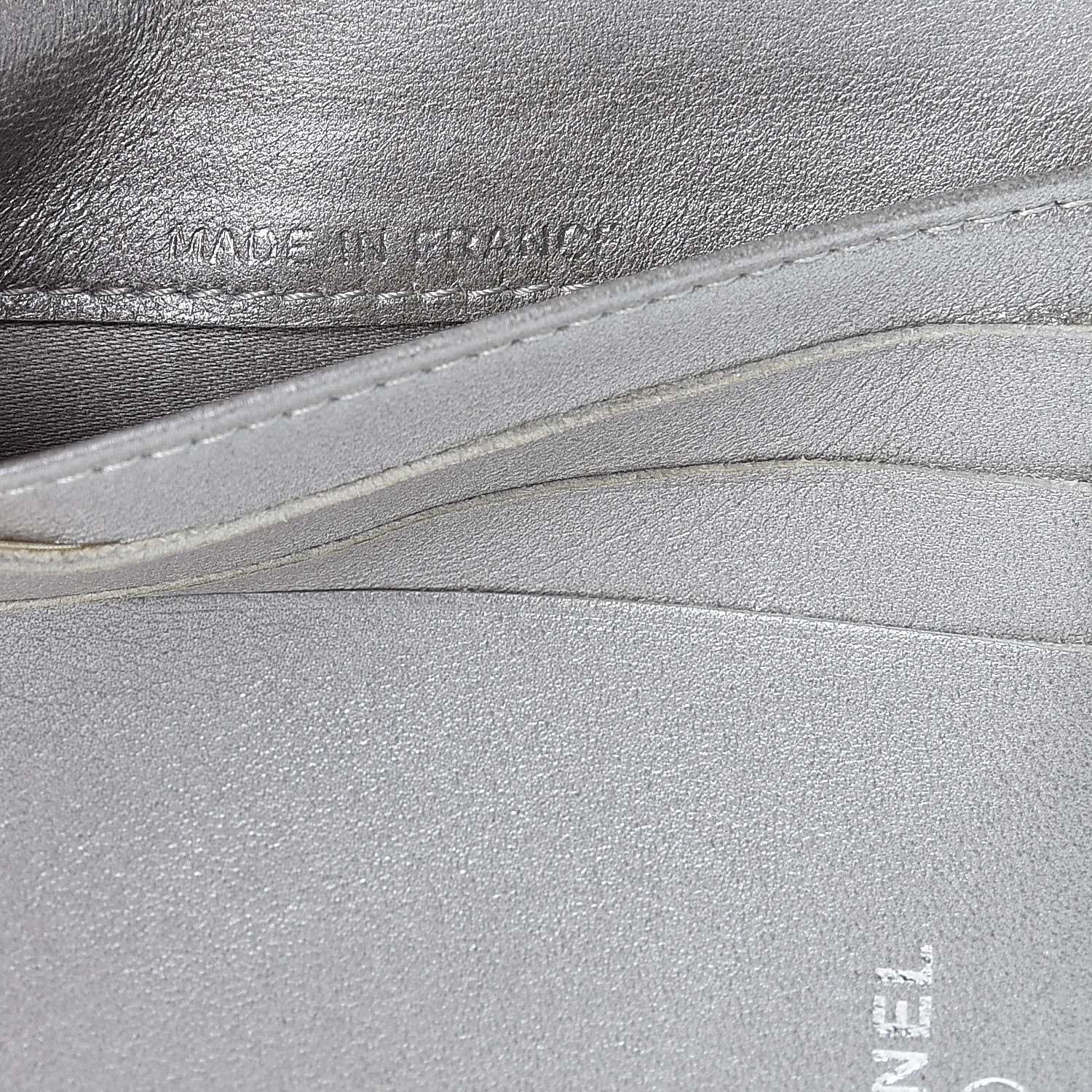 Chanel Lambskin Embossed Camellia French Wallet Black 8 of 11
