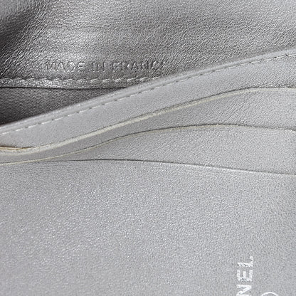 Chanel Lambskin Embossed Camellia French Wallet Black 8 of 11