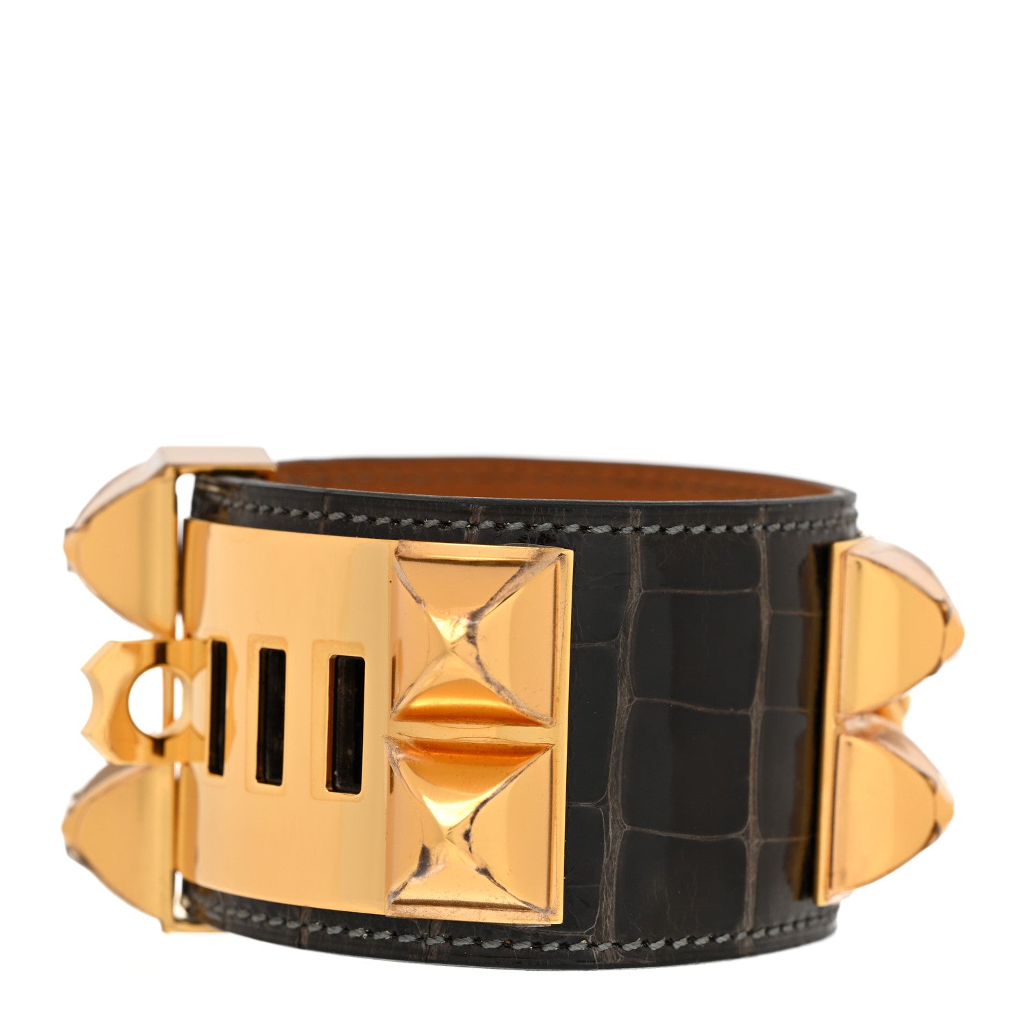 Hermes Shiny Alligator Collier de Chien CDC Bracelet S Ebene 3 of 6
