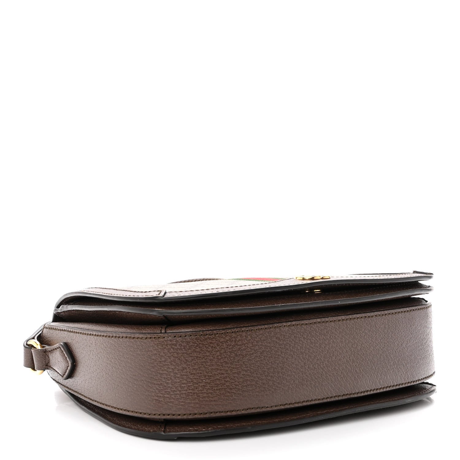 Gucci GG Supreme Monogram Web Small Ophidia Flap Messenger Bag Brown 3 of 14