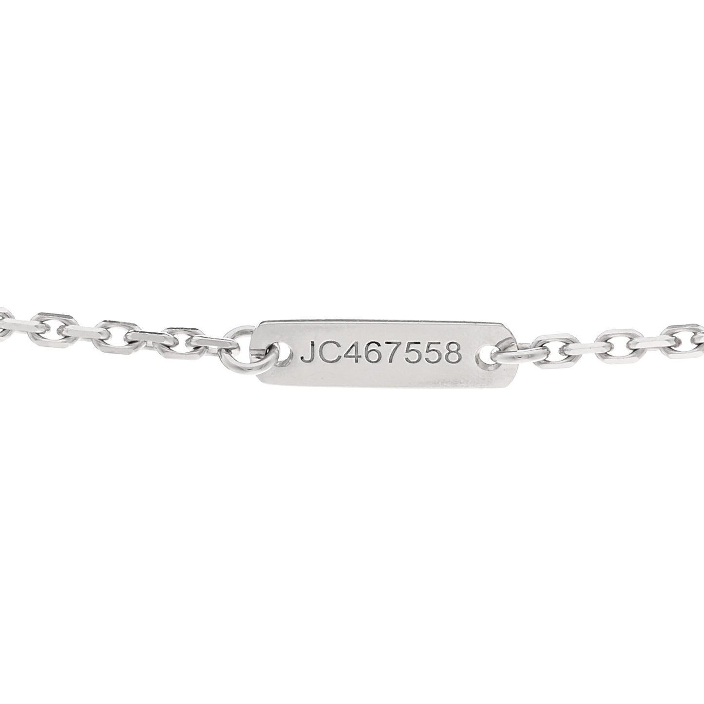 18K White Gold Diamond Mini Lotus Pendant Necklace