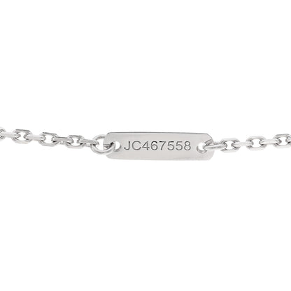 Van Cleef & Arpels 18K White Gold Diamond Mini Lotus Pendant Necklace 5 of 6