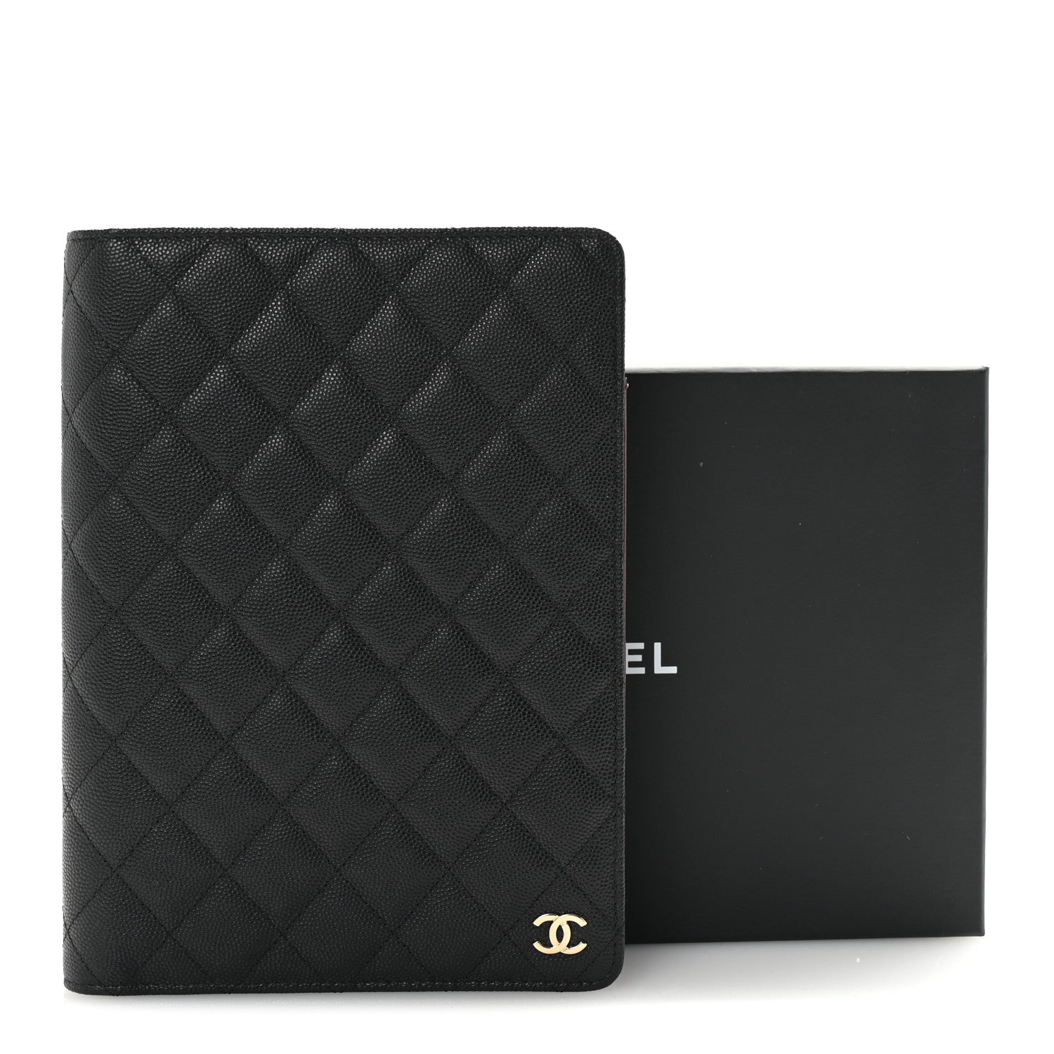 Chanel Caviar Quilted Large Agenda Cover Black 9 of 9