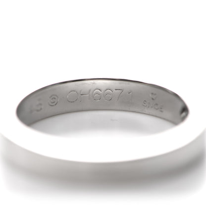 Cartier Platinum Diamond 3mm C De Cartier Wedding Band Ring 45 3.25 5 of 5